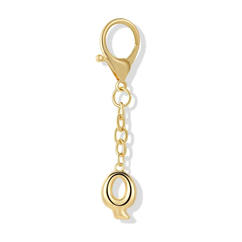 Bubble Initial Letter - Bag Charm